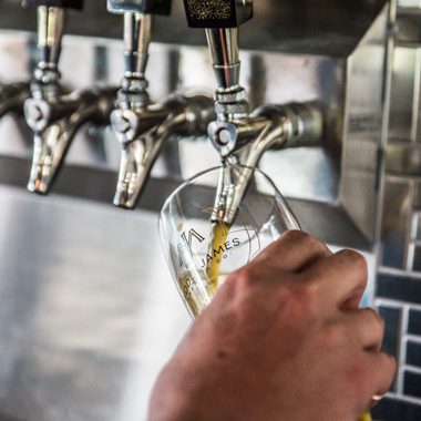 Middle-James-Brewing-Company-pouring-beer